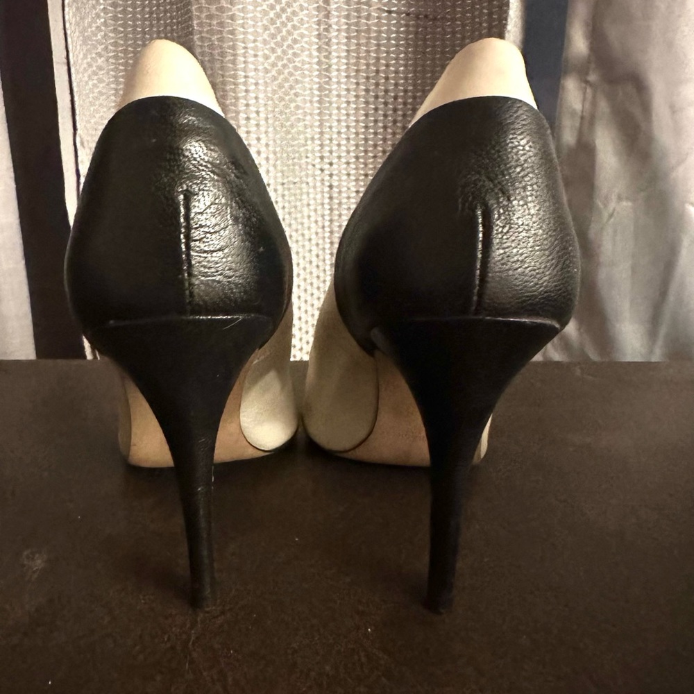 Black White Zara Basic Pointed Toe Stilettos - image 3